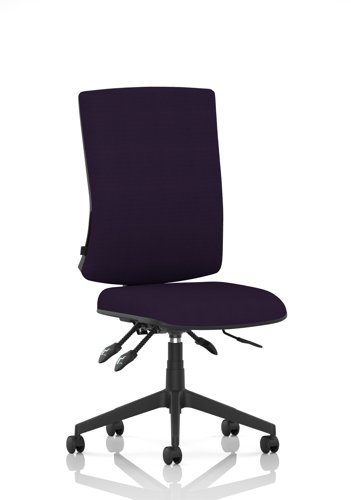 Orlena High Back Task Operator Chair Bespoke Colour Back And Seat Tansy Purple