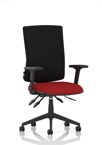 Orlena High Back Task Operator Chair With Arms Bespoke Colour Seat Bergamot Cherry