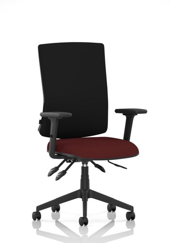 Orlena High Back Task Operator Chair With Arms Bespoke Colour Seat Ginseng Chilli