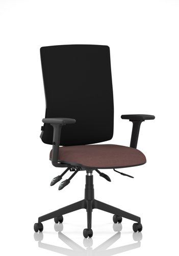 Orlena High Back Task Operator Chair With Arms Bespoke Colour Seat Rivet Forge