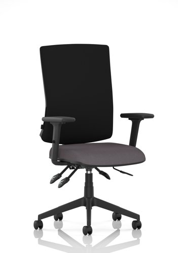 Orlena High Back Task Operator Chair With Arms Bespoke Colour Seat Rivet Fuse
