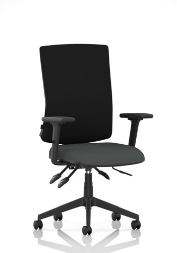 Orlena High Back Task Operator Chair With Arms Bespoke Colour Seat Quest Mussel