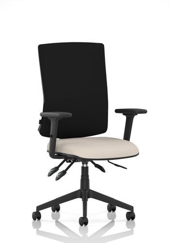 Orlena High Back Task Operator Chair With Arms Bespoke Colour Seat Quest Salt