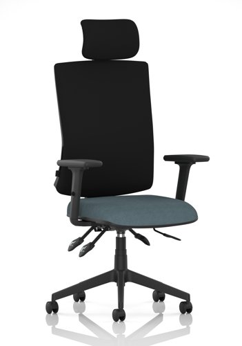 Orlena High Back Task Operator Chair With Arms And Headrest Bespoke Colour Seat Rivet Quench