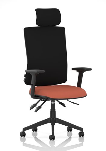 Orlena High Back Task Operator Chair With Arms And Headrest Bespoke Colour Seat Quest Crab