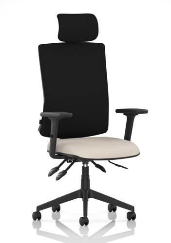 Orlena High Back Task Operator Chair With Arms And Headrest Bespoke Colour Seat Quest Salt