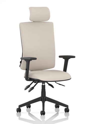 Orlena High Back Task Operator Chair With Arms And Headrest Bespoke Colour Back And Seat Quest Salt