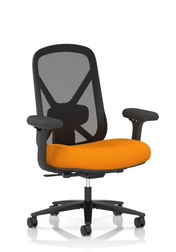Conrow Heavy Duty Task Operator Chair Bespoke Colour Seat Senna Yellow