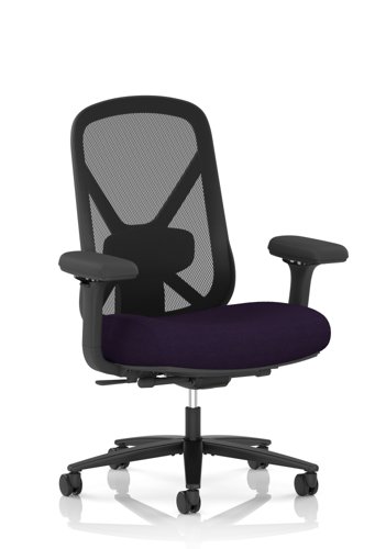 Conrow Heavy Duty Task Operator Chair Bespoke Colour Seat Tansy Purple