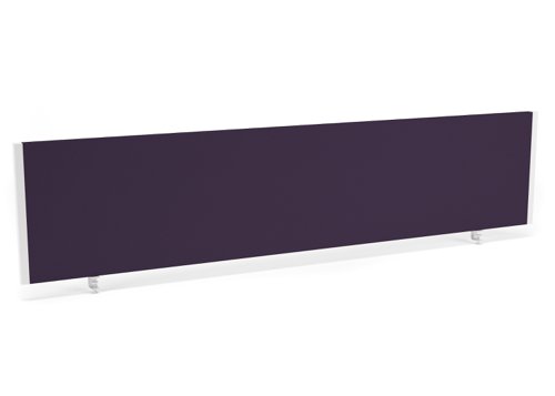 Impulse/Evolve Plus Bench Screen 1800 Bespoke Tansy Purple White Frame