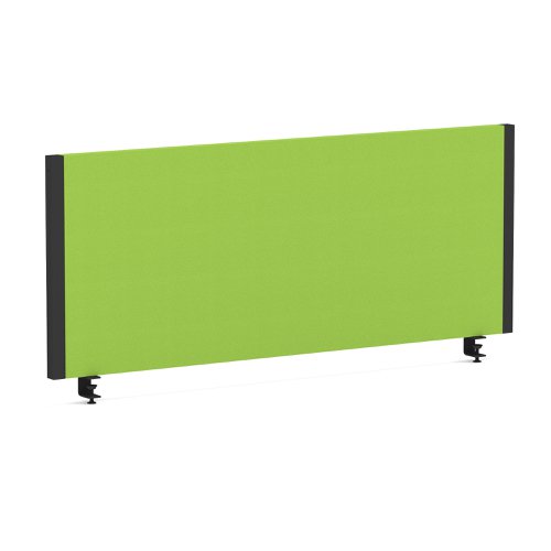 Impulse/Evolve Plus Bench Screen 1000 Black Frame Bespoke Myrrh Green Fabric