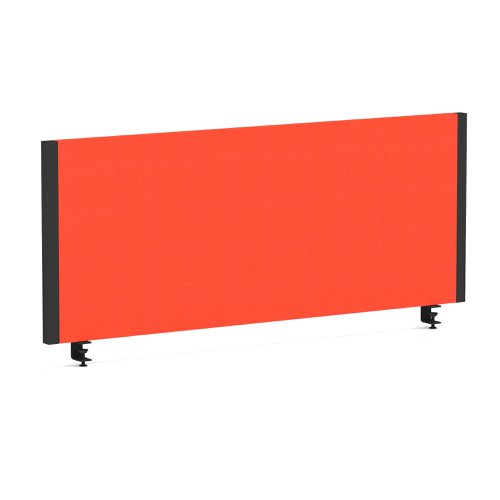 Impulse/Evolve Plus Bench Screen 1000 Black Frame Bespoke Tabasco Orange Fabric