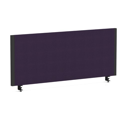 Impulse/Evolve Plus Bench Screen 1000 Black Frame Bespoke Tansy Purple Fabric