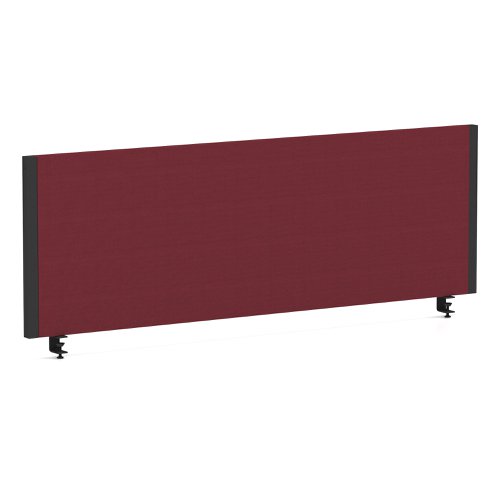 Impulse/Evolve Plus Bench Screen 1200 Black Frame Bespoke Ginseng Chilli Fabric