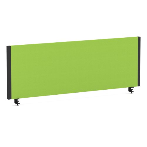 Impulse/Evolve Plus Bench Screen 1200 Black Frame Bespoke Myrrh Green Fabric