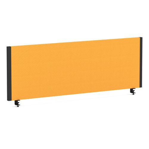 Impulse/Evolve Plus Bench Screen 1200 Black Frame Bespoke Senna Yellow Fabric