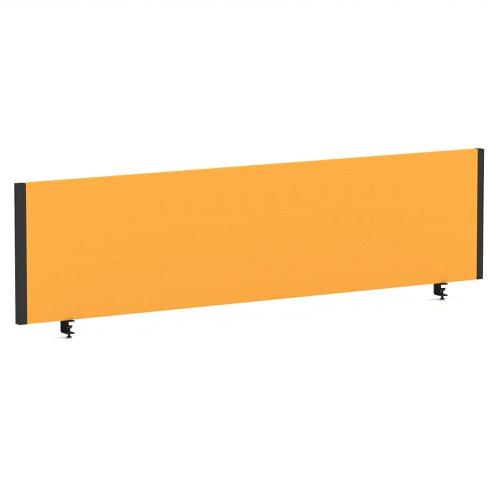 Impulse/Evolve Plus Bench Screen 1600 Black Frame Bespoke Senna Yellow Fabric