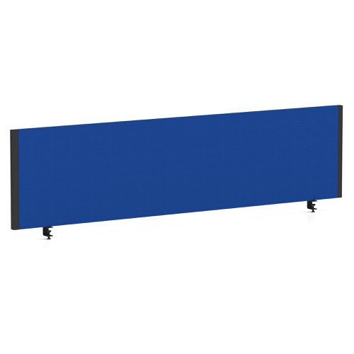 Impulse/Evolve Plus Bench Screen 1600 Black Frame Bespoke Stevia Blue Fabric