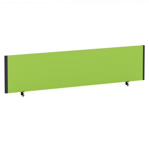 Impulse/Evolve Plus Bench Screen 1800 Black Frame Bespoke Myrrh Green Fabric