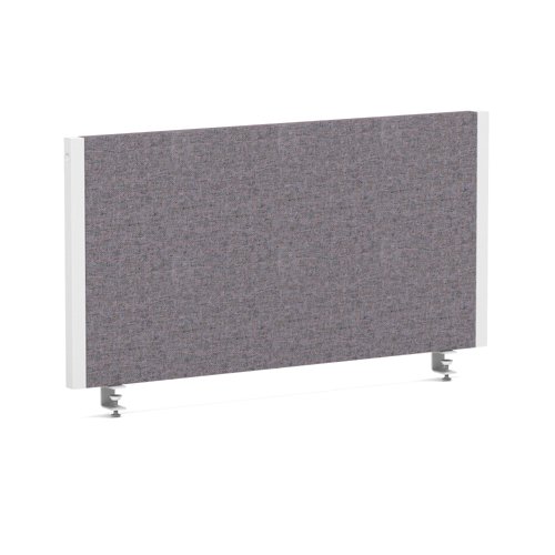 Impulse/Evolve Plus Bench Screen 800 White Frame Bespoke Rivet Fuse Fabric