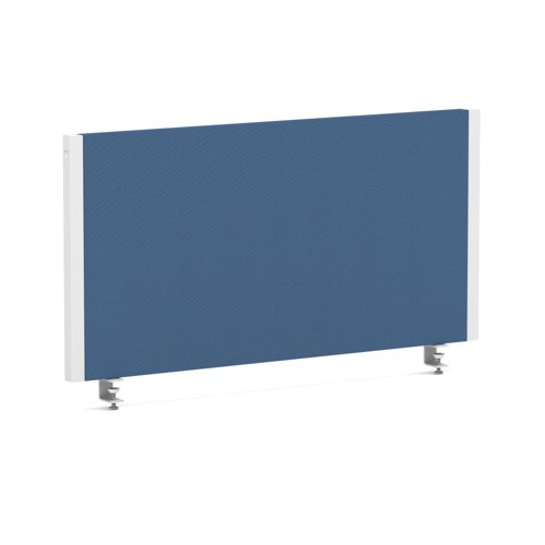 Impulse/Evolve Plus Bench Screen 800 White Frame Bespoke Quest Limpet Fabric