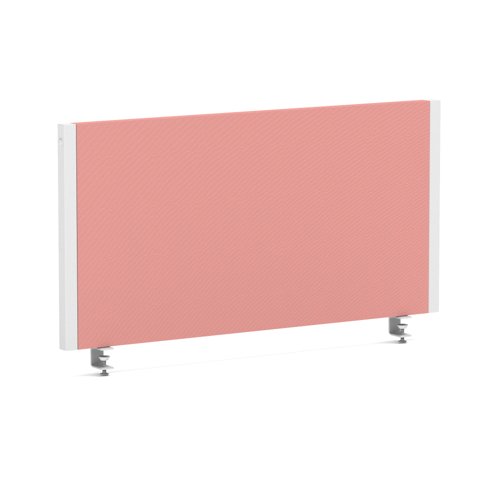 Impulse/Evolve Plus Bench Screen 800 White Frame Bespoke Quest Shrimp Fabric