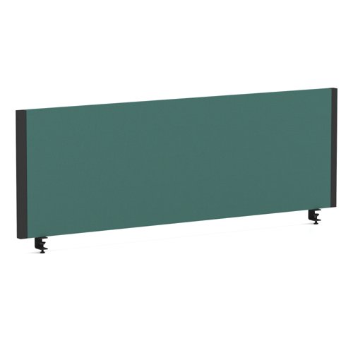 Impulse/Evolve Plus Bench Screen 1200 Black Frame Bespoke Quest Kelp Fabric