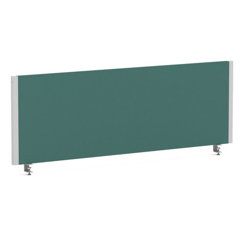 Impulse/Evolve Plus Bench Screen 1200 Silver Frame Bespoke Quest Kelp Fabric
