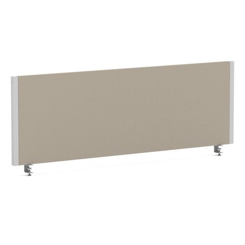 Impulse/Evolve Plus Bench Screen 1200 Silver Frame Bespoke Quest Salt Fabric