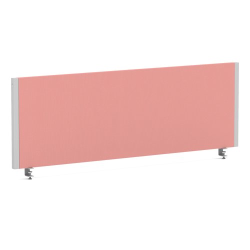 Impulse/Evolve Plus Bench Screen 1200 Silver Frame Bespoke Quest Shrimp Fabric