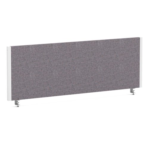 Impulse/Evolve Plus Bench Screen 1200 White Frame Bespoke Rivet Fuse Fabric