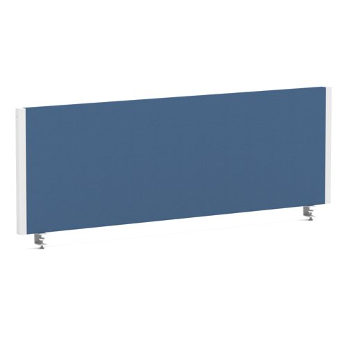 Impulse/Evolve Plus Bench Screen 1200 White Frame Bespoke Quest Limpet Fabric