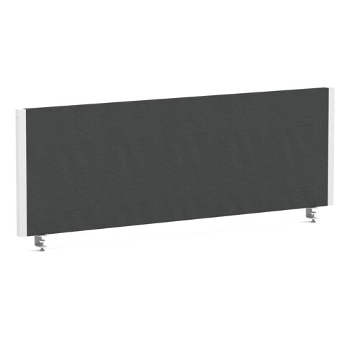 Impulse/Evolve Plus Bench Screen 1200 White Frame Bespoke Quest Mussel Fabric