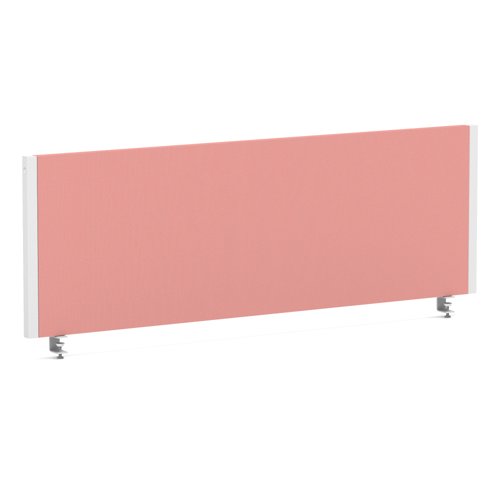Impulse/Evolve Plus Bench Screen 1200 White Frame Bespoke Quest Shrimp Fabric