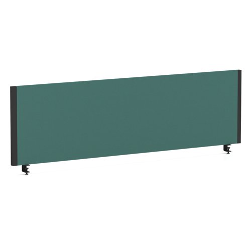 Impulse/Evolve Plus Bench Screen 1400 Black Frame Bespoke Quest Kelp Fabric