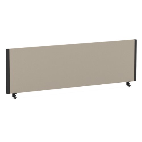 Impulse/Evolve Plus Bench Screen 1400 Black Frame Bespoke Quest Salt Fabric