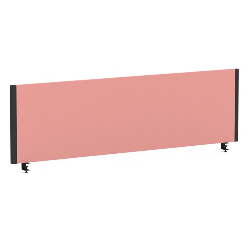 Impulse/Evolve Plus Bench Screen 1400 Black Frame Bespoke Quest Shrimp Fabric