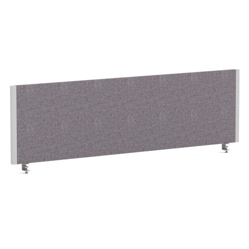 Impulse/Evolve Plus Bench Screen 1400 Silver Frame Bespoke Rivet Fuse Fabric