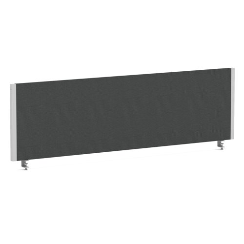 Impulse/Evolve Plus Bench Screen 1400 Silver Frame Bespoke Quest Mussel Fabric