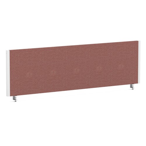 Impulse/Evolve Plus Bench Screen 1400 White Frame Bespoke Rivet Forge Fabric