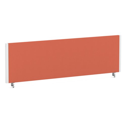 Impulse/Evolve Plus Bench Screen 1400 White Frame Bespoke Quest Crab Fabric