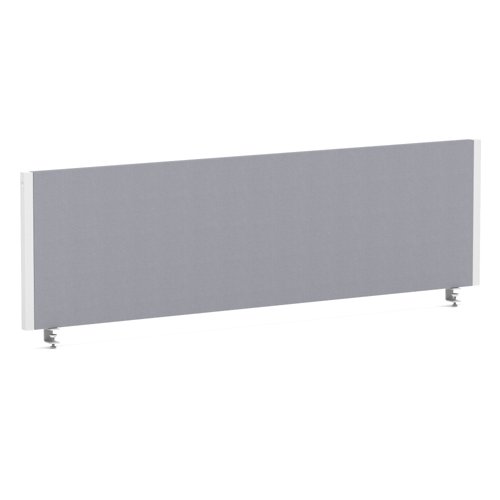 Impulse/Evolve Plus Bench Screen 1400 White Frame Bespoke Quest Shell Fabric