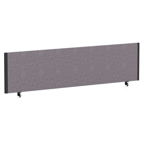 Impulse/Evolve Plus Bench Screen 1600 Black Frame Bespoke Rivet Fuse Fabric