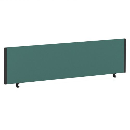 Impulse/Evolve Plus Bench Screen 1600 Black Frame Bespoke Quest Kelp Fabric