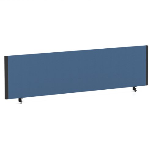 Impulse/Evolve Plus Bench Screen 1600 Black Frame Bespoke Quest Limpet Fabric