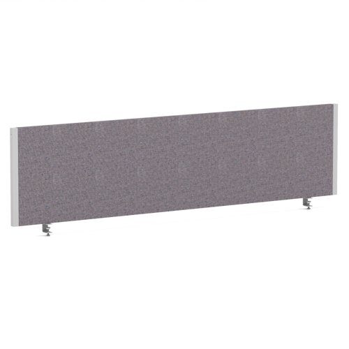 Impulse/Evolve Plus Bench Screen 1600 Silver Frame Bespoke Rivet Fuse Fabric