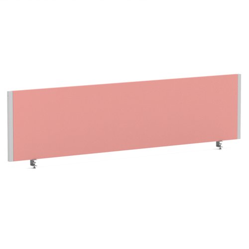 Impulse/Evolve Plus Bench Screen 1600 Silver Frame Bespoke Quest Shrimp Fabric
