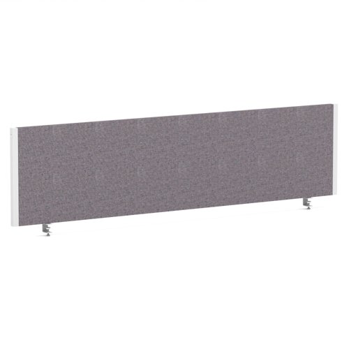 Impulse/Evolve Plus Bench Screen 1600 White Frame Bespoke Rivet Fuse Fabric