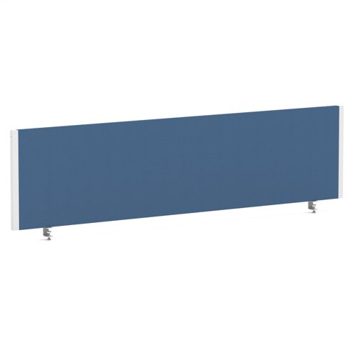 Impulse/Evolve Plus Bench Screen 1600 White Frame Bespoke Quest Limpet Fabric
