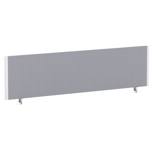 Impulse/Evolve Plus Bench Screen 1600 White Frame Bespoke Quest Shell Fabric
